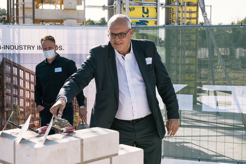 Andreas Bovenschulte, Mayor of the Free Hanseatic City of Bremen, at the laying of the foundation stone